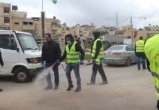 حملة لتعقيم المرافق العامة والشوارع والساحات في طوباس