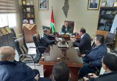 اجتماع للجنة الطوارئ المتعلقة بجمع التبرعات في محافظة جنين