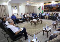 اجتماع الفصائل مع الوفد الأمني المصري في غزة اليوم