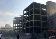 قصف إسرائيلي على غزة  السبت الماضي- أرشيفية