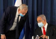 بيني غانتس وبنيامين نتنياهو - أرشيف