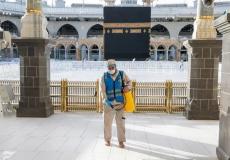 السعودية: غسل المكبرية في المسجد الحرام يوميًا ب 1200 لتر منظفات