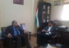 السفير عبد الهادي يستقبل مدير عام مؤسسة القدس الدولية بسوريا
