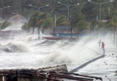 إعصار مانكوت الذي يضرب الصين