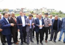 افتتاح شارع النبي الياس جيوس شرقي قلقيلية
