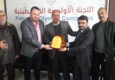 اللجنة الاولمبية تُكرم أبطال نادي غزة الرياضي المشاركين في بطولة دولية