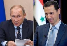 الرئيس السوري بشار الاسد والروسي فلاديمير بوتين