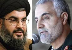 حسن نصرالله وقائد فيلق القدس الإيراني قاسم سليماني