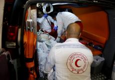 الصحفي المصاب أحمد أبو حسين يصل رام الله