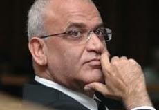 صائب عريقات أمين سر اللجنة التنفيذية لمنظمة التحرير الفلسطينية