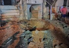 سقوط صاروخ على عسقلان