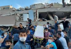 صورة لزلزال ولاية إزمير في تركيا 