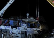  حادث سير مُروع على طريق يربط مدينة حمص بالعاصمة دمشق