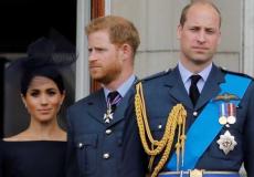 الأمير ويليام برفقة شقيقه هاري وزوجته