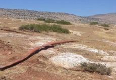 الاحتلال يدمَر خطوط مياه في الأغوار الشمالية