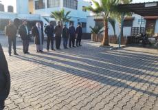 النائب سلامة يلقي كلمة أمام طابور أركان مركز شرطة المعسكرات