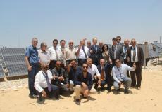 افتتاح محطة الطاقة الشمسية المغذية لمحطة المعالجة في رفح