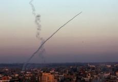 إطلاق صاروخ من غزة - أرشيفية