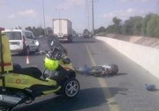 أصابه خطيرة لراكب دراجة هوائيه في المركز