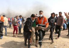 اصابة فلسطيني خلال مسيرة العودة شرق غزة