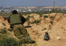 جندي اسرائيلي على حدود غزة -ارشيف-