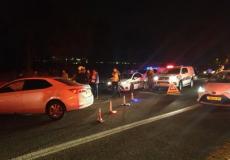 إصابة شخصين أر حادث طرق قرب مفرق كفركنا 