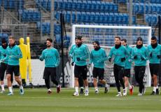 جانب من تدريبات ريال مدريد اليوم