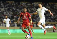 من مباراة القادسية والهلال في الدوري السعودي