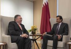 أمير قطر ووزير خارجية أمريكا 