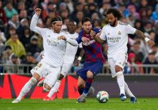 مباراة كلاسيكو بين برشلونة وريال مدريد