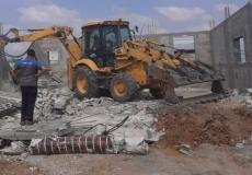 من مكان هدم المنزل في الطيرة، صباح اليوم