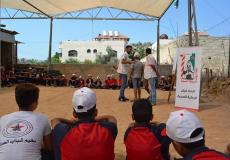 اتحاد لجان الرعاية الصحية ينفذ يوم صحي لمخيم صيفي بغزة 