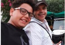 محمد هنيدي مع نجله أحمد