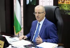 رئيس الوزراء رامي الحمد الله خلال جلسة الحكومة في رام الله اليوم
