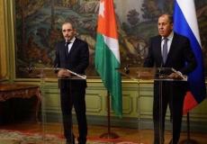  وزير الخارجية الروسي سيرجي لافروف ونظيره الأردني أيمن الصفدي