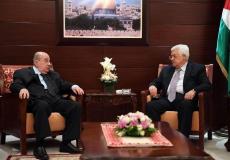 الرئيس محمود عباس يستقبل رئيس المحلس الوطني سليم الزعنون