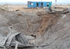 اثار القصف الاسرائيلي على غزة