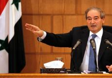 فيصل مقداد نائب وزير الخارجية السوري
