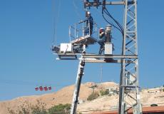 كهرباء القدس تقوم بأعمال صيانة على الشبكات الكهربائية في أريحا
