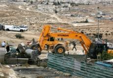 عمليات هدم وتجريف تقوم بها جرافات الاحتلال الإسرائيلي -أرشيفية-