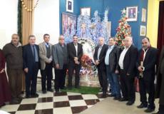 جبهة النضال تشارك المسيحيين احتفالاتهم بعيد الميلاد في غزة