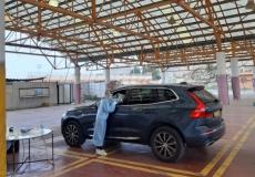 محطة فحص كورونا في أم الفحم