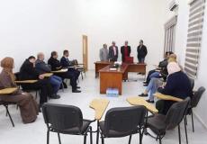 جلسة مناقشة خطط أبحاث دورة مناهج البحث الصحي