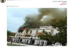 حريق القصر الجمهوري بالسودان