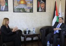 موسى يجتمع مع ممثلة النرويج في رام الله