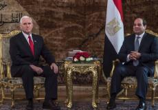  نائب الرئيس الأميركي مايك بنس والرئيس المصري عبد الفتاح السيسي