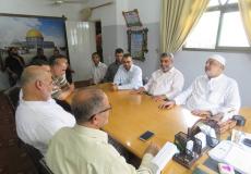 نواب محافظة خان يونس يزورن هيئة التوجيه السياسي والمعنوي