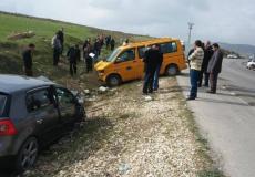 ثلاثة إصابات بحادث سير جنوب جنين