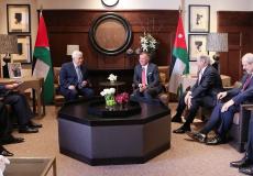 لقاء الرئيس عباس ينظيره الاردني أمس في عمان