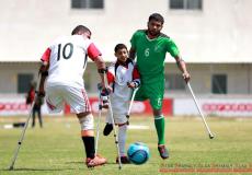 افتتاح اول دوري كرة القدم لذوي البتر في غزة